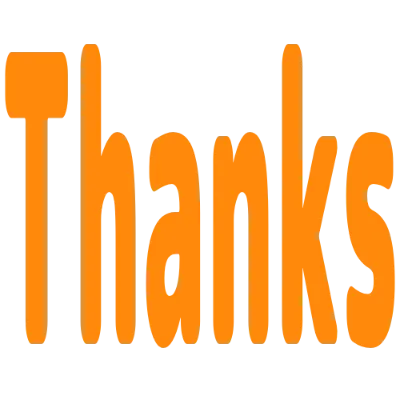 Thanksの丸文字スタンプ