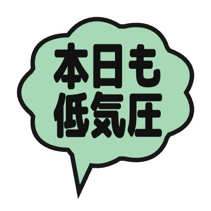 薄荷色云朵对话框与今天也是低气压