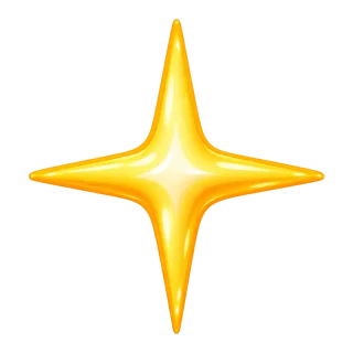 キラキラ ぷっくり 単体細長四芒星 006