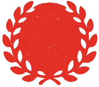 かすれ印鑑 朱印 月桂樹塗り
