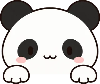 のぞき見動物 パンダ にっこり