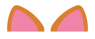 茶トラ猫耳（両耳・フラット）