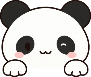 のぞき見動物 パンダ ウィンク
