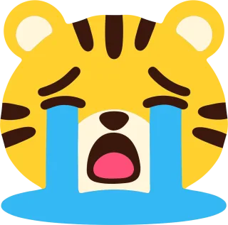 大泣きするとら