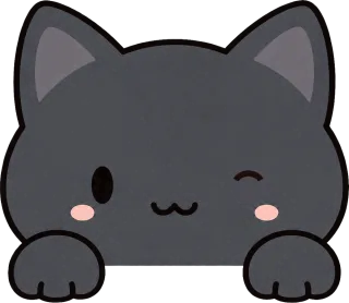 のぞき見動物 猫 ウィンク
