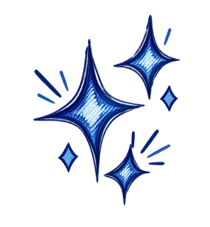 キラキラ 手描き 紺ラフ線星群 004