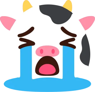 大泣きするうし