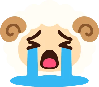 大泣きするひつじ