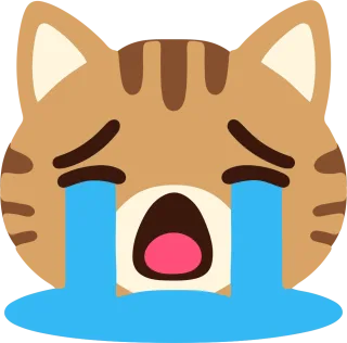 大泣きするとらねこ